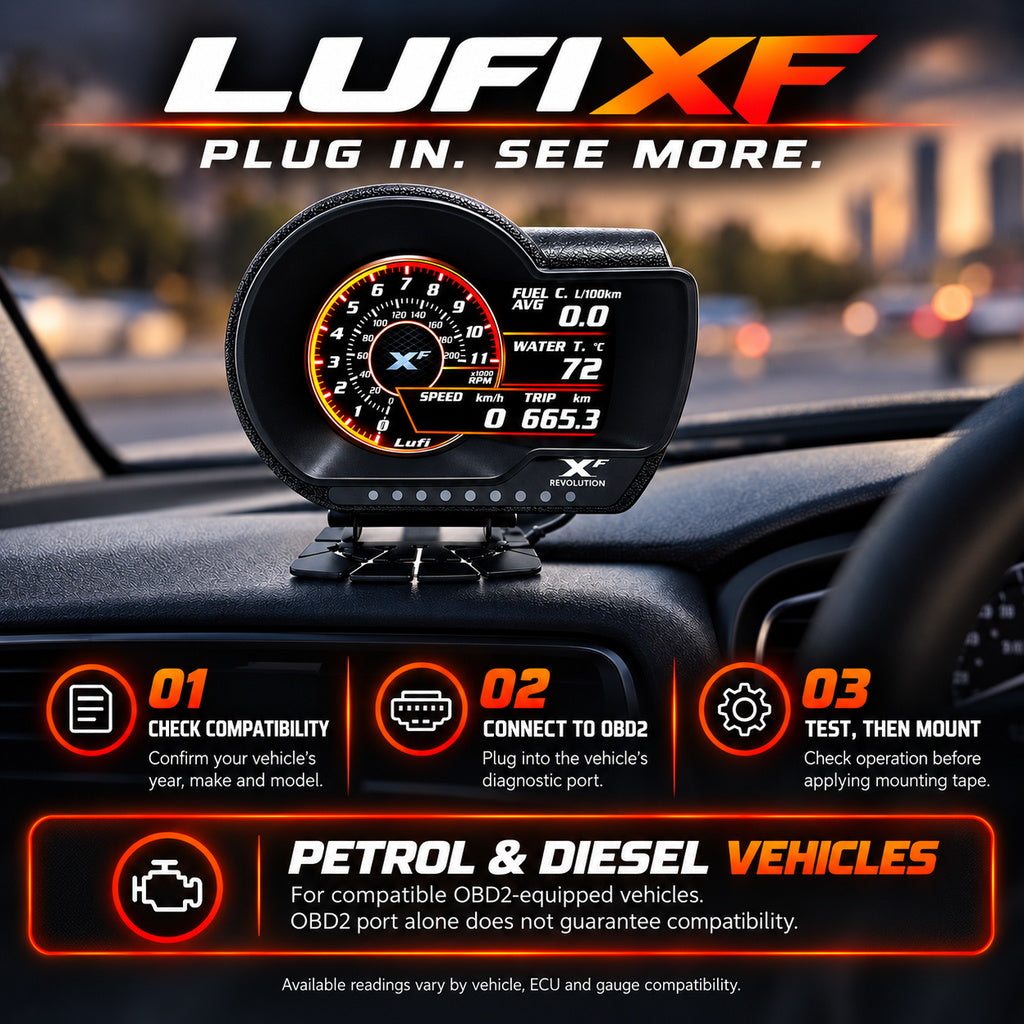 LUFI XF OBD2 Digital Gauge
