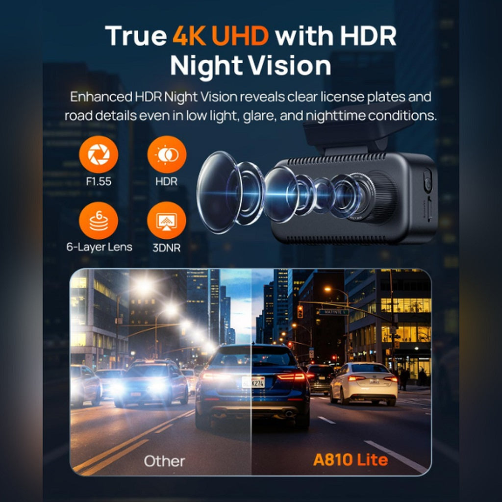 70MAI Dash Cam 4K A810 Lite