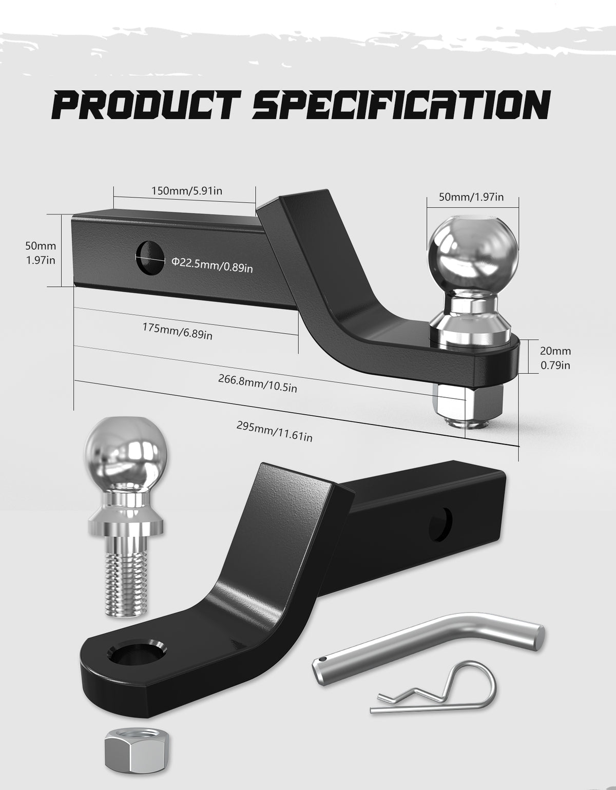 Hitch Ball Mount