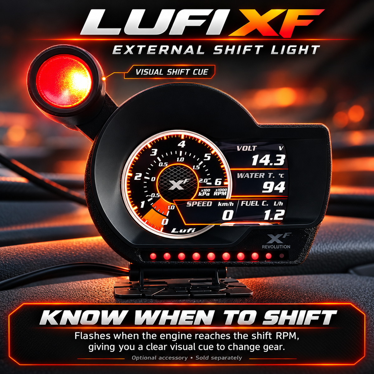 LUFI XF OBD2 Digital Gauge