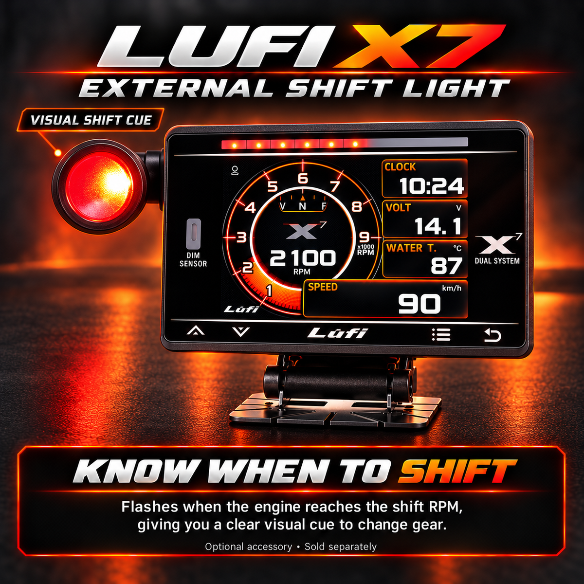 LUFI X7 OBD2 Digital Gauge